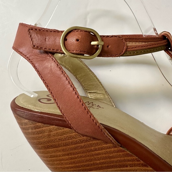 Seychelles Good Ole Days T-Strap Wedge Sandals in Whiskey Size 11 - Picture 6 of 13